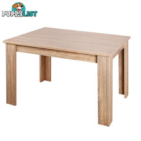 Rectangular 4 Seater Dining Table Natural Wood