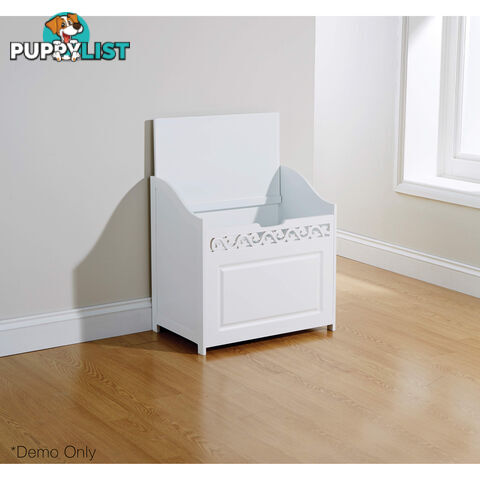 Lure Floor Hamper in WHITE