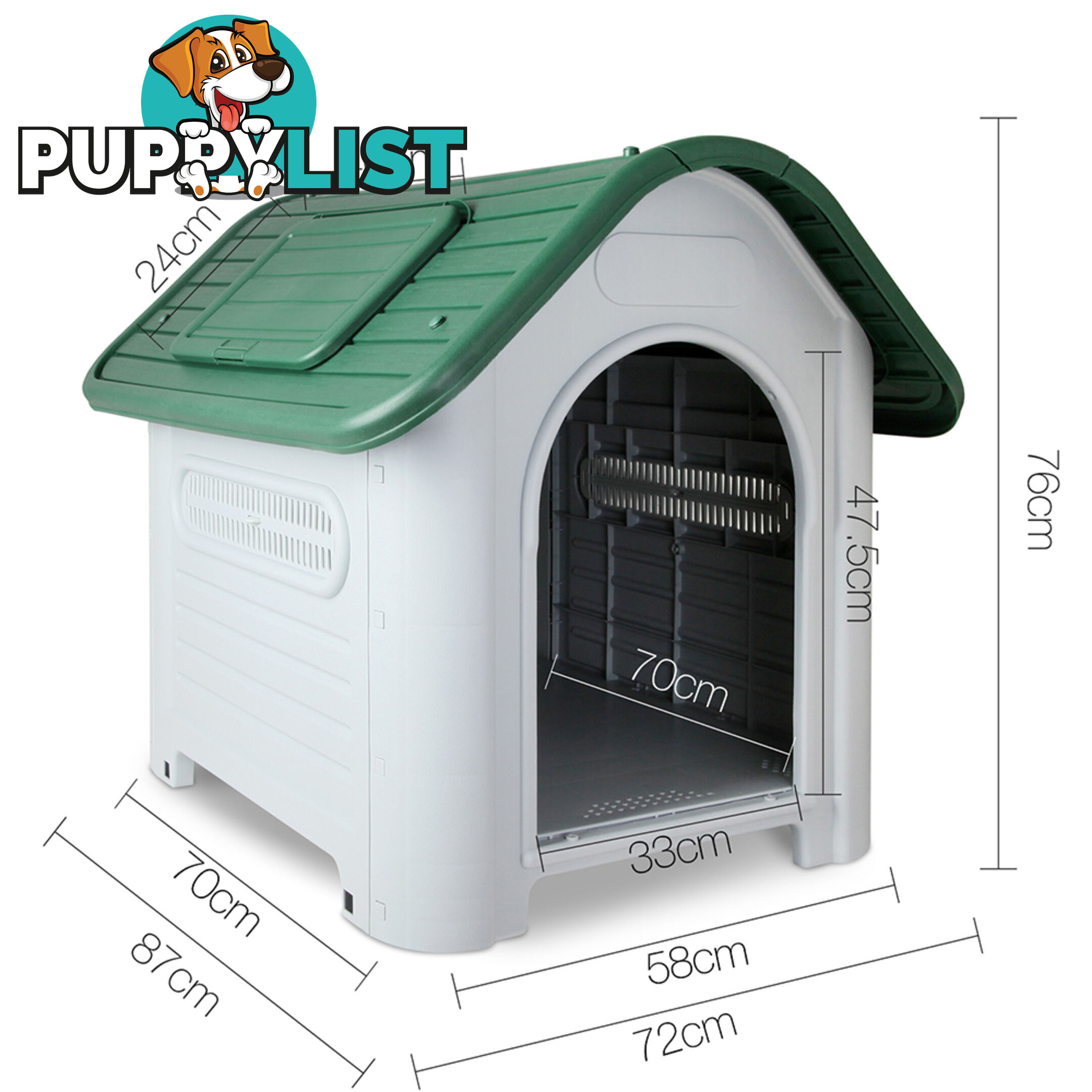 Green Dog Kennel _ÑÐ 76CM