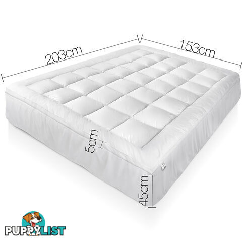 Duck Feather & Down Pillowtop Matress Topper - Queen