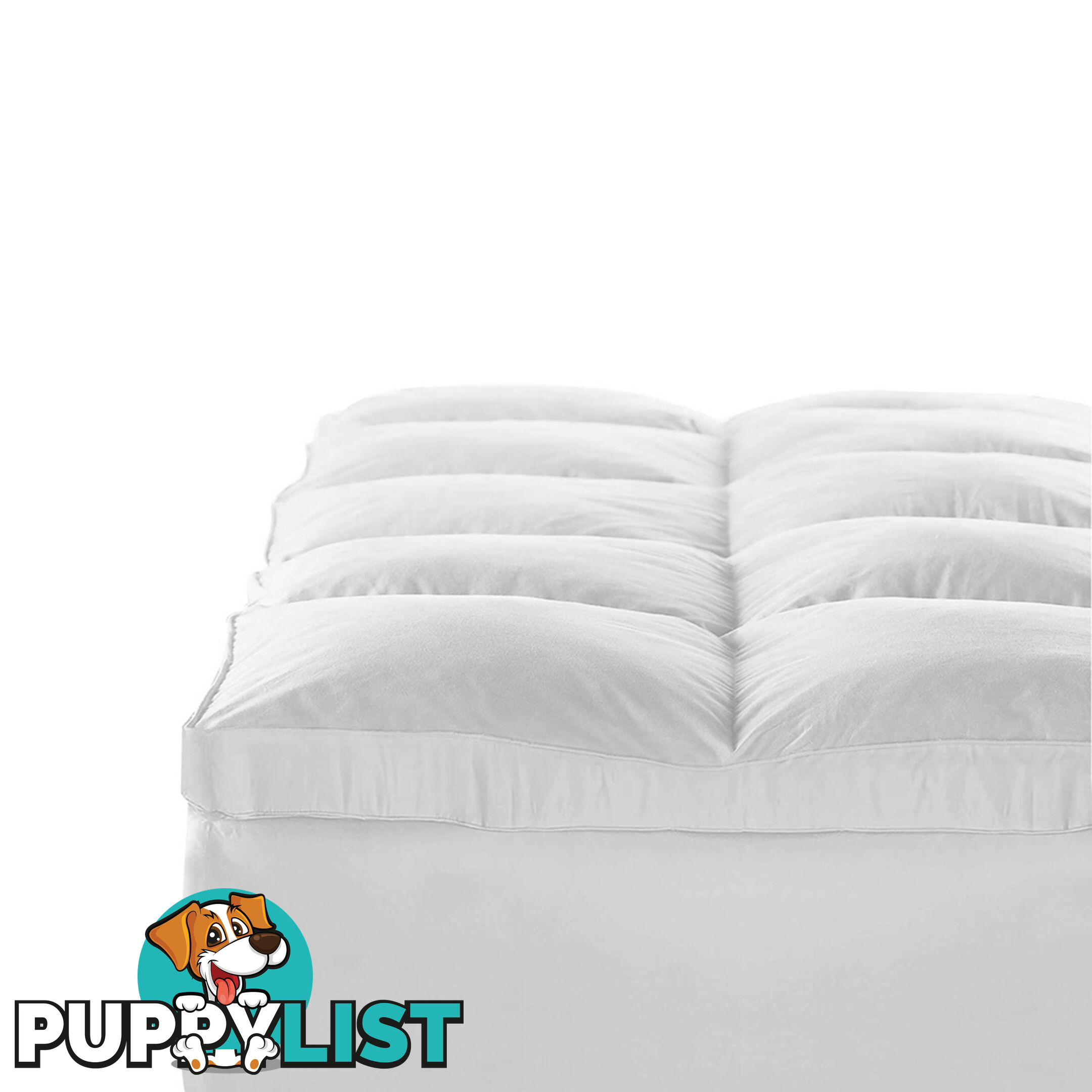 Duck Feather & Down Pillowtop Matress Topper - Queen