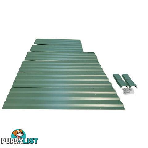 Galvanised Raised Garden Bed - 150 x 90 x 30cm - Green