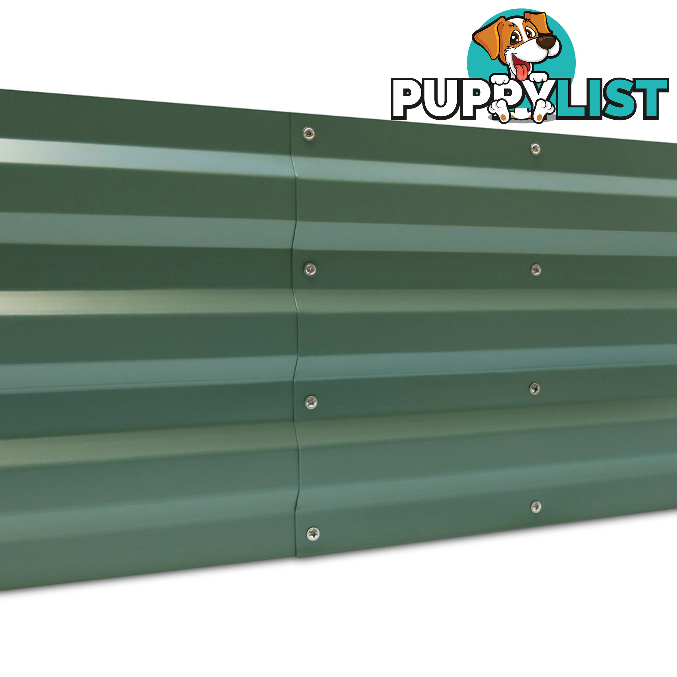 Galvanised Raised Garden Bed - 150 x 90 x 30cm - Green