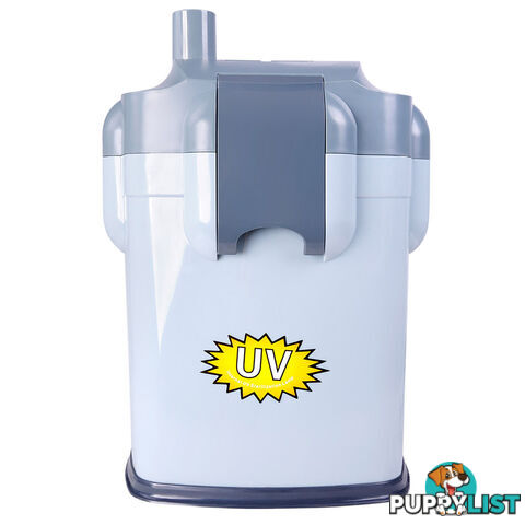 1800LPH Aquarium Fish Tank External Canister Water Filter w/ UV Bulb