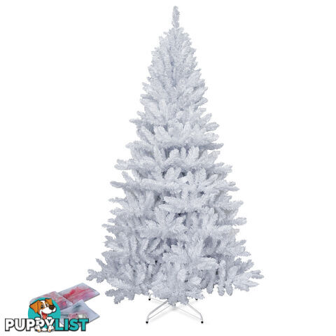 1.8M Christmas Tree With Decorations - White