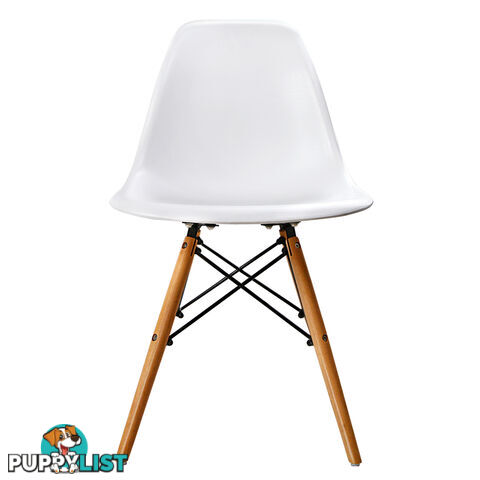 Set of 4 Dining Chair White