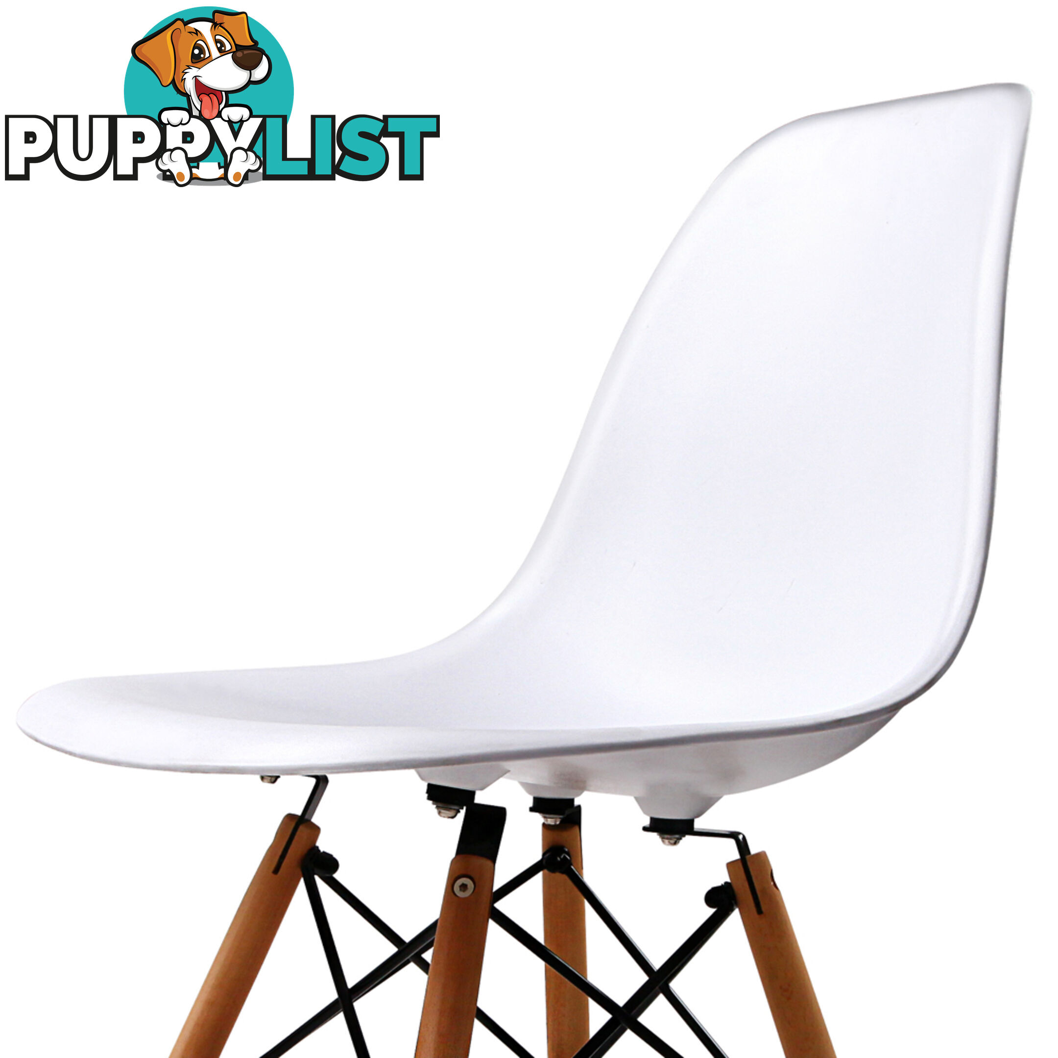 Set of 4 Dining Chair White