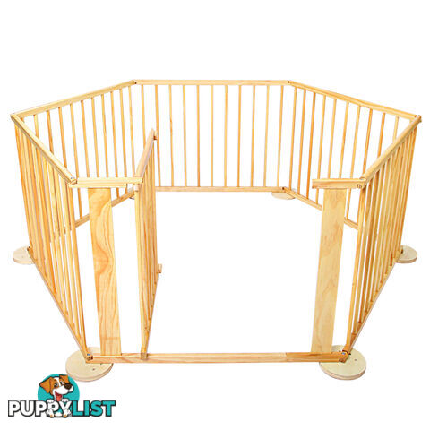 Baby Natural Wooden Playpen