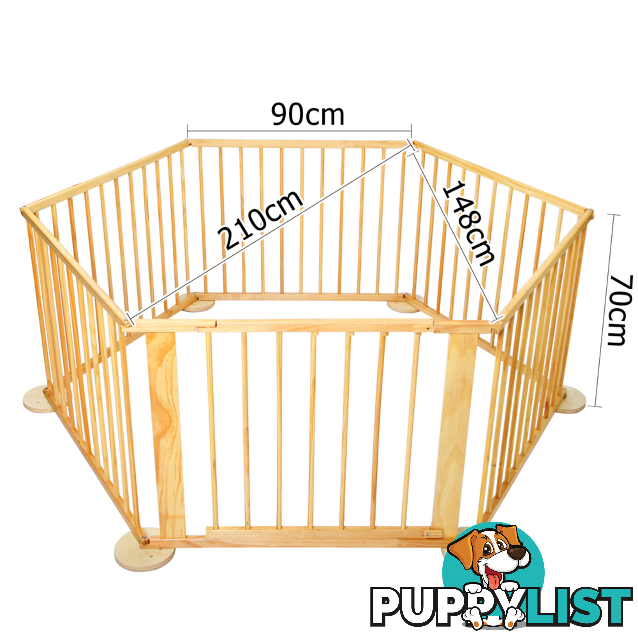 Baby Natural Wooden Playpen