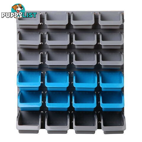 48 Piece Bin Wall Mounted Storage Rack