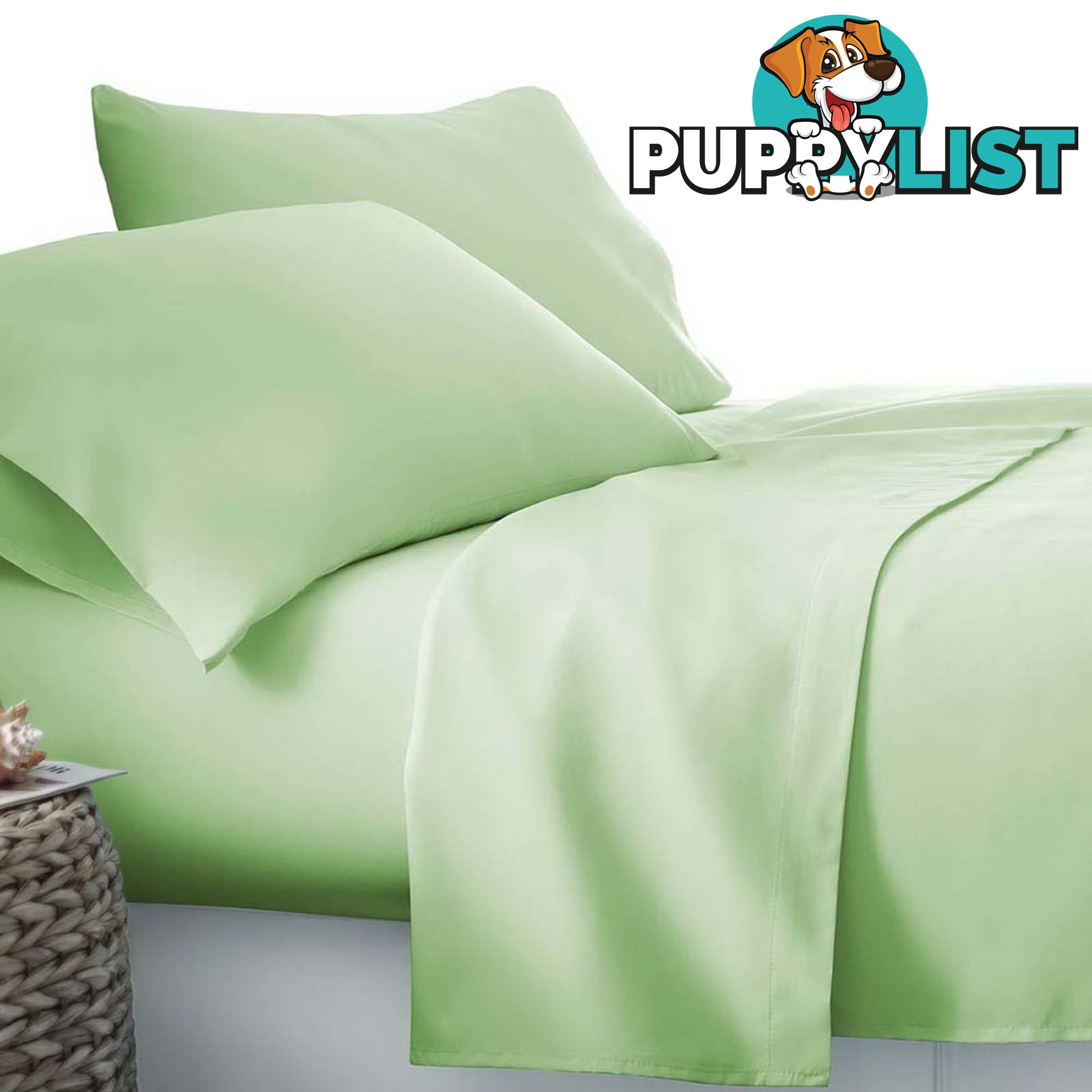 4 Piece Microfibre Sheet Set King _ÑÐ Green