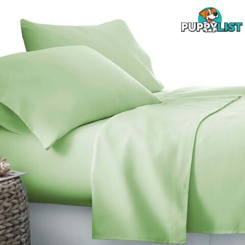 4 Piece Microfibre Sheet Set King _ÑÐ Green