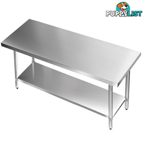 430 Stainless Steel Kitchen Work Bench Table 1524mm