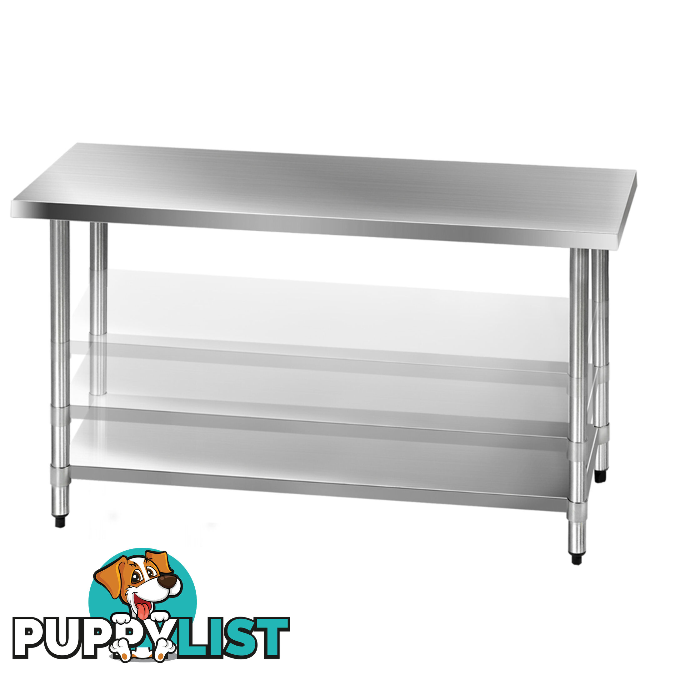 430 Stainless Steel Kitchen Work Bench Table 1524mm