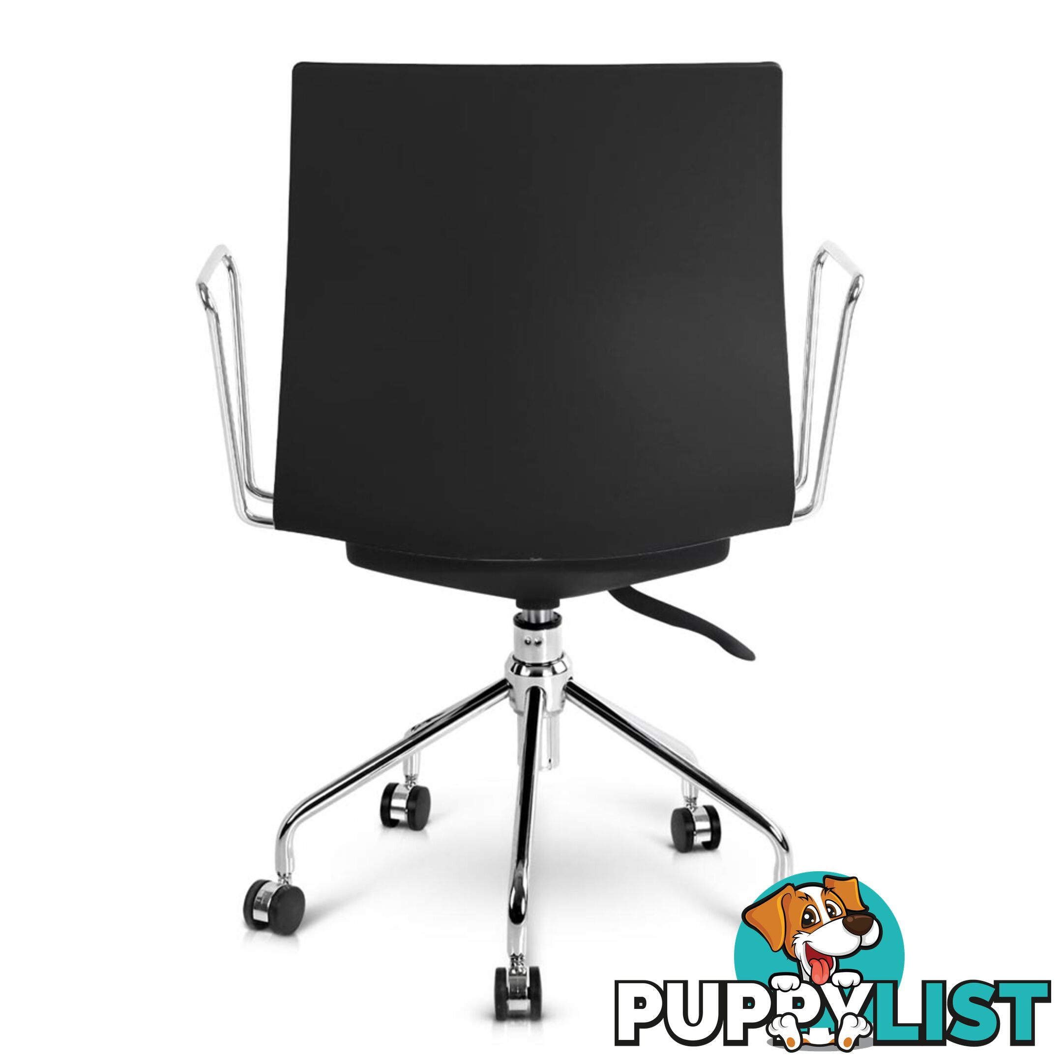 Modern Office Chair with Armrests Black