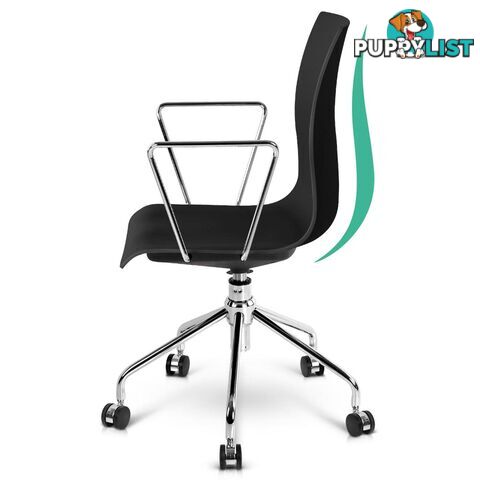 Modern Office Chair with Armrests Black