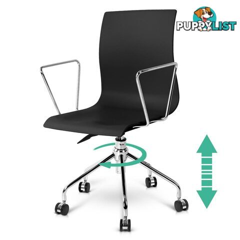 Modern Office Chair with Armrests Black