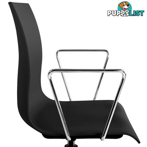 Modern Office Chair with Armrests Black