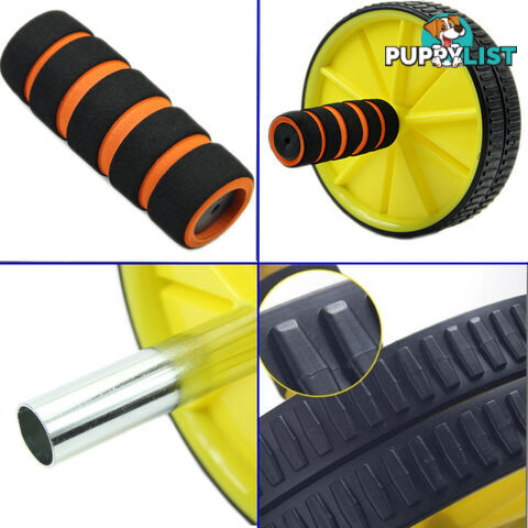 ABS Abdominal Exercise Wheel Gym Fitness Machine Body Strength Traning Roller