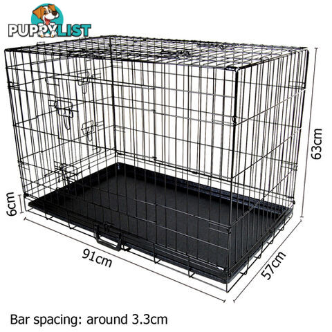 36 Inch Metal Collapsible Dog Cage