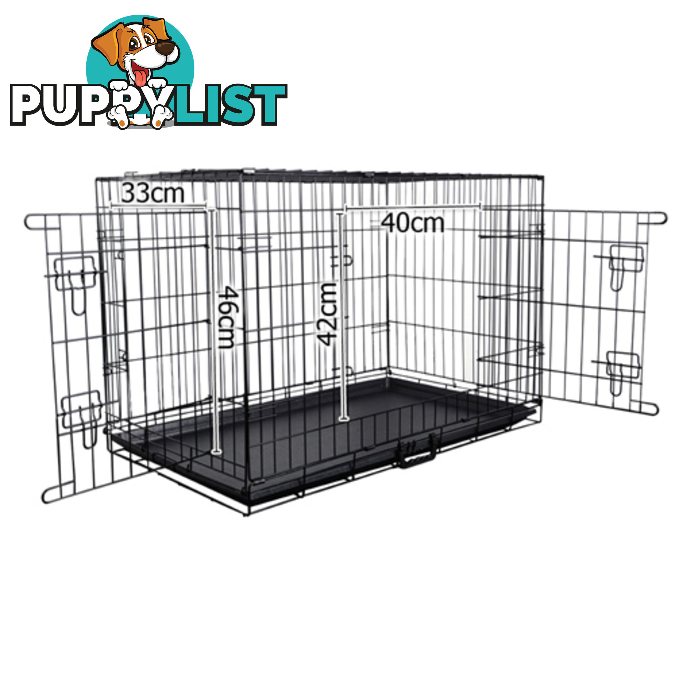 36 Inch Metal Collapsible Dog Cage