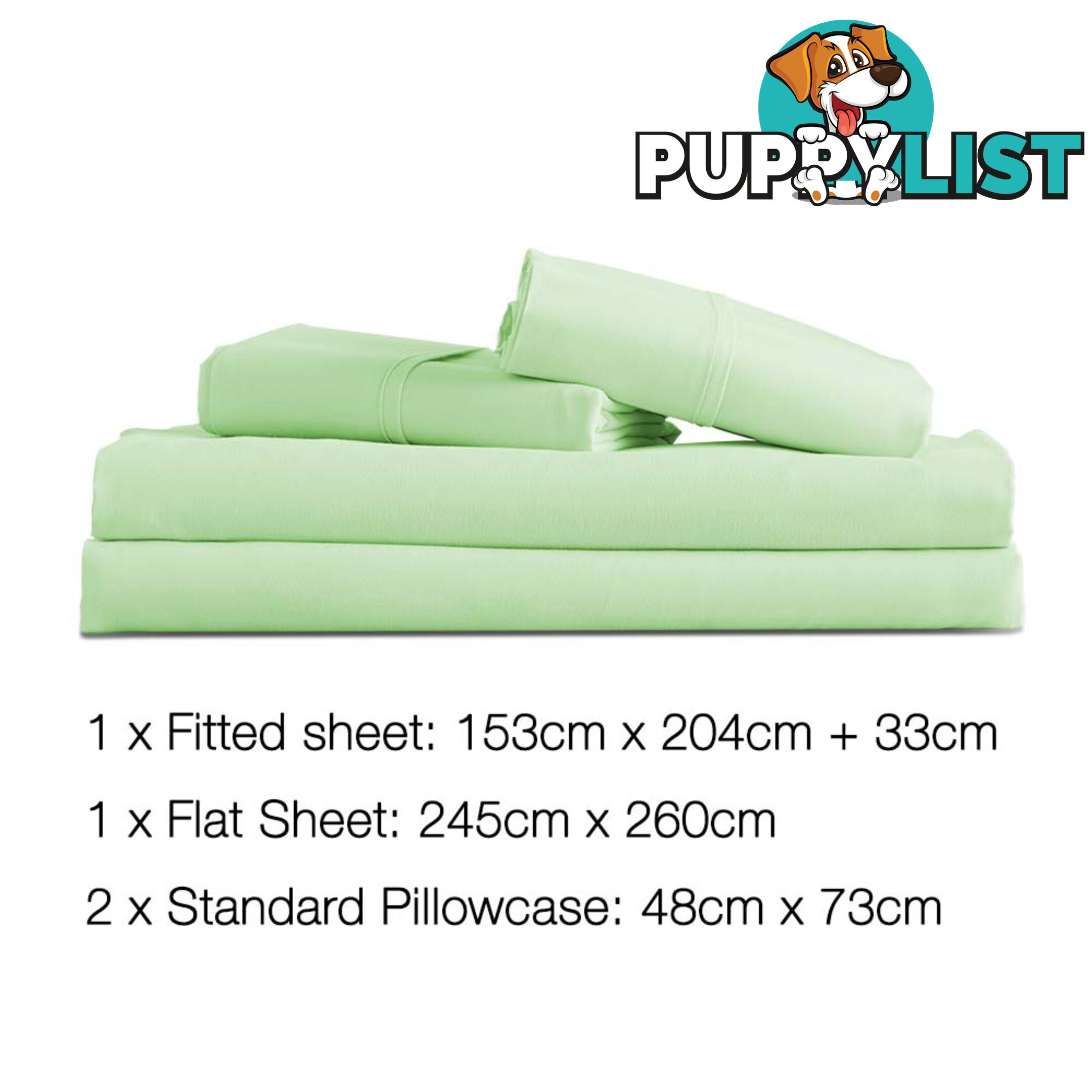 4 Piece Microfibre Sheet Set Queen _ÑÐ Green