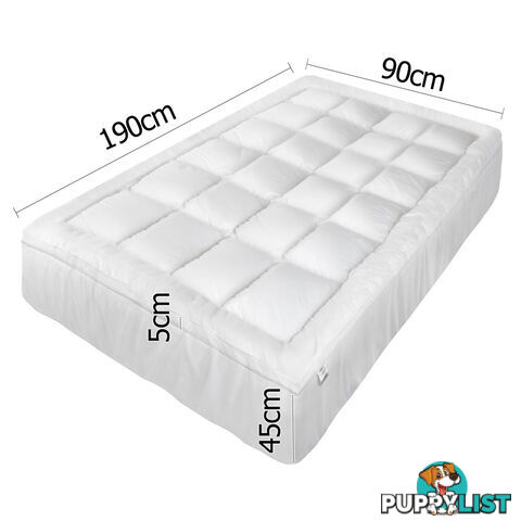 Pillowtop Mattress Topper Memory Resistant Protector Pad Cover Single