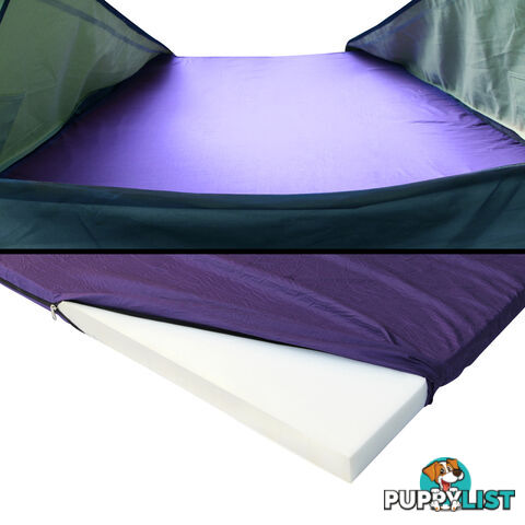 Double Camping Canvas Swag Tent Celadon w/ Air Pillow