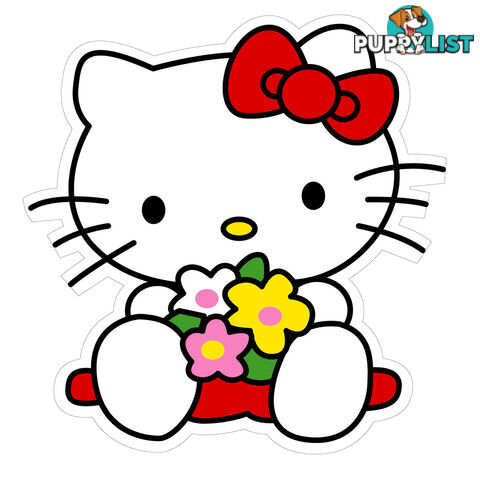 10 X Cute Little Hello Kitty Wall Stickers - Totally Movable