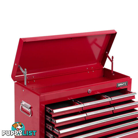 9 Drawers Tool Box Chest Red