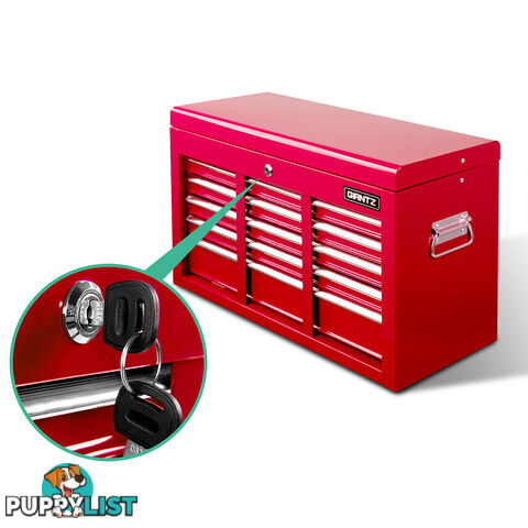 9 Drawers Tool Box Chest Red