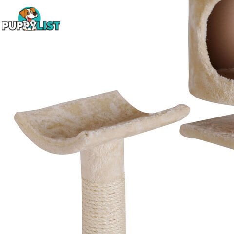 Cat Scratching Poles Post Furniture Tree 170cm Beige