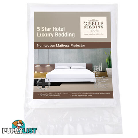 Waterproof Non-Woven Mattress Protector - Double