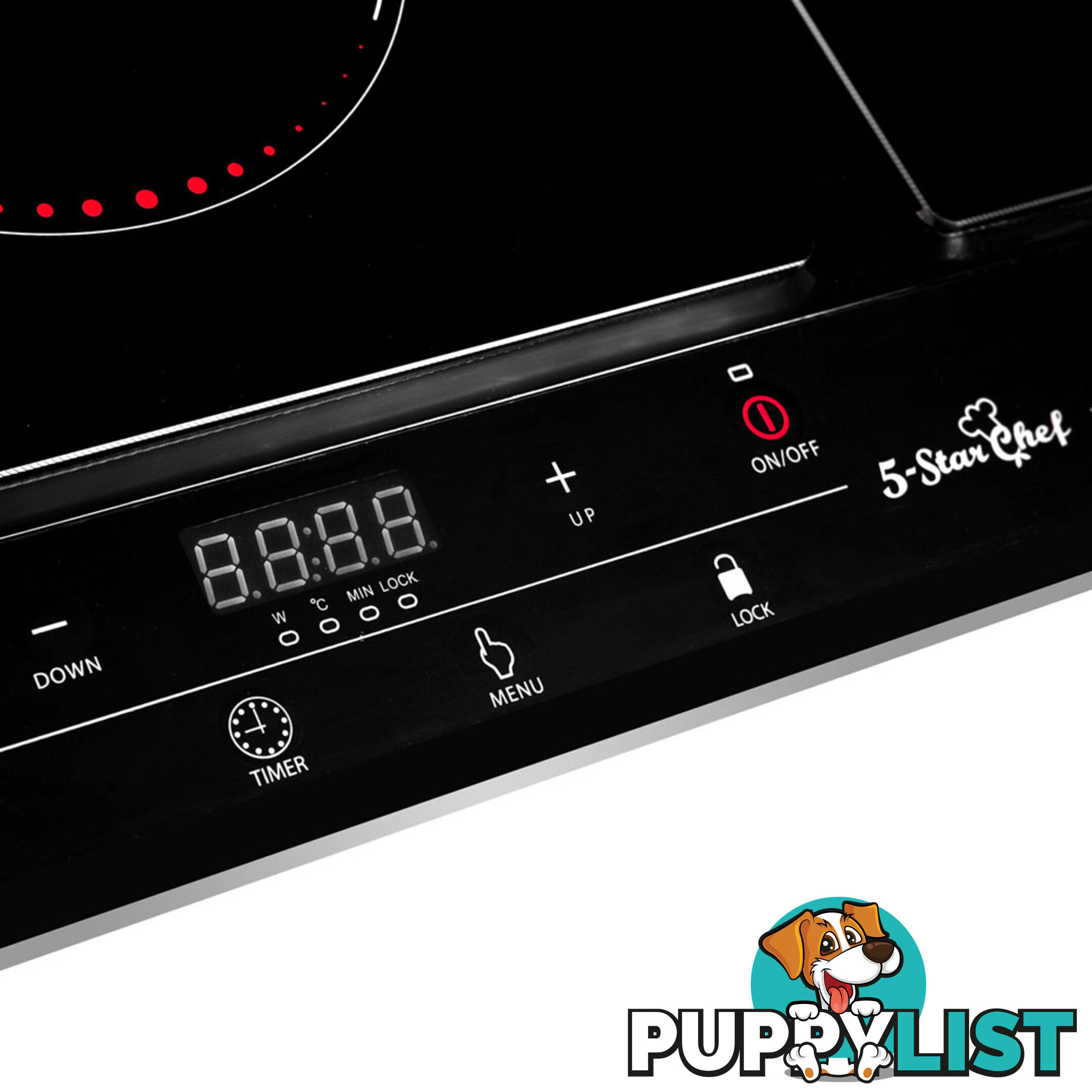 5 Star Chef Induction Cooktop Portable Duo