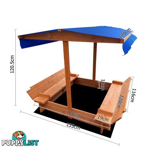 Children Canopy Sand Pit 120cm