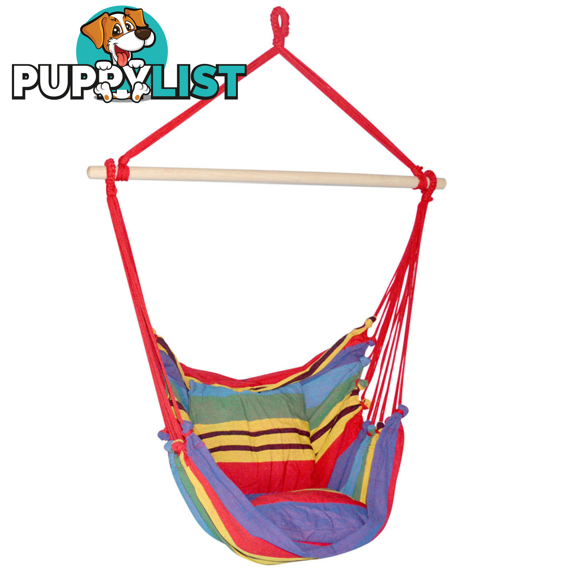 Hammock Swing Chair w/ Cushion Multi-colour