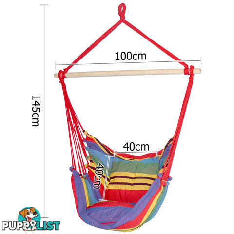 Hammock Swing Chair w/ Cushion Multi-colour