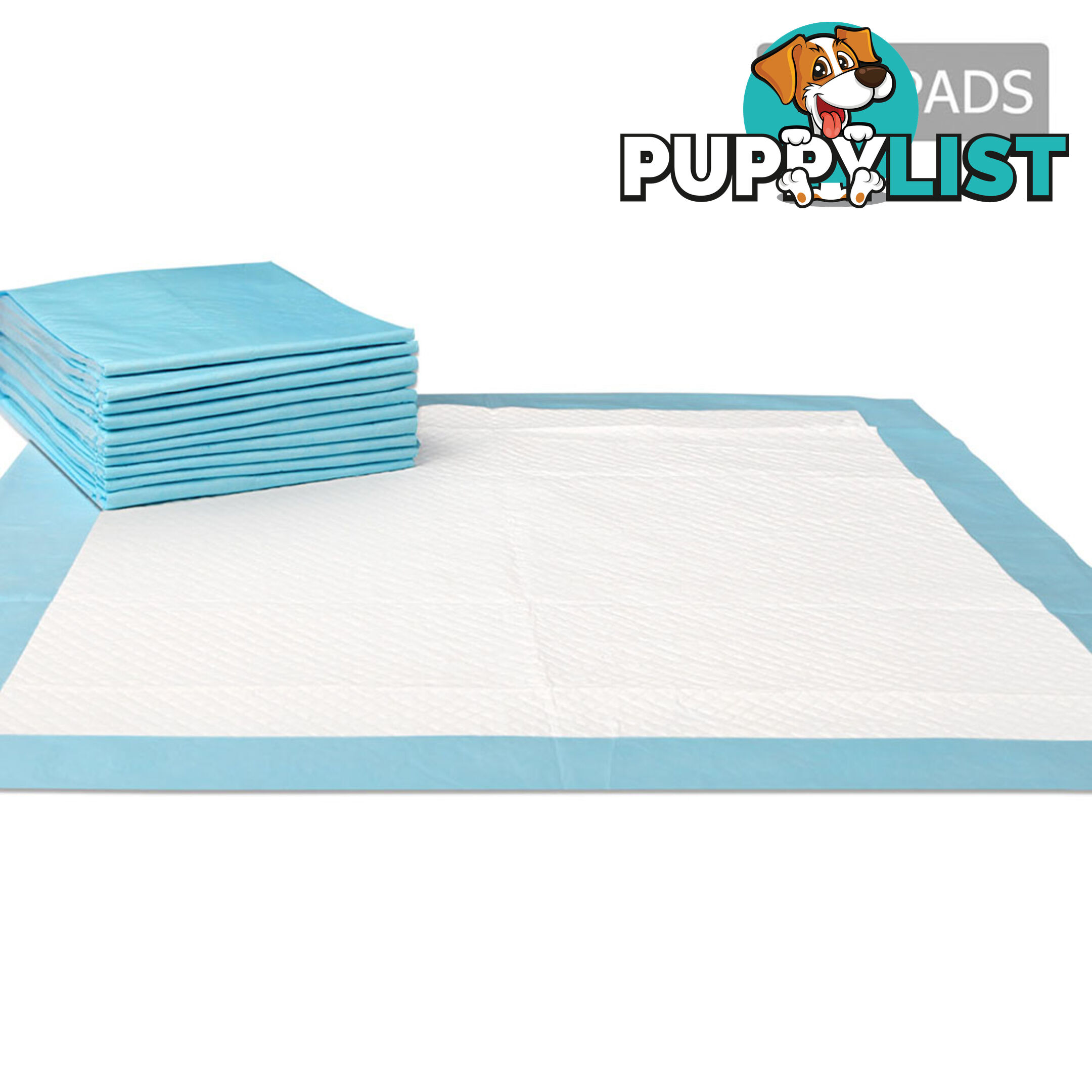 100 Puppy Pet Dog Toilet Training Pads Blue