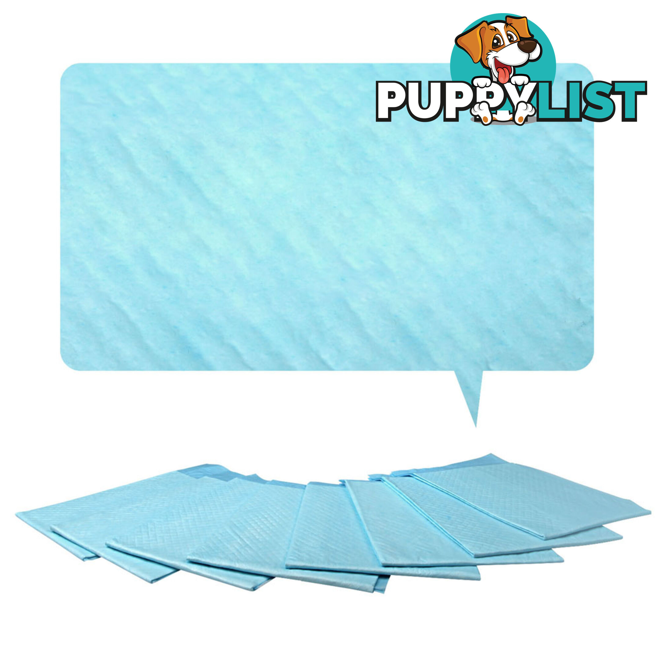 100 Puppy Pet Dog Toilet Training Pads Blue