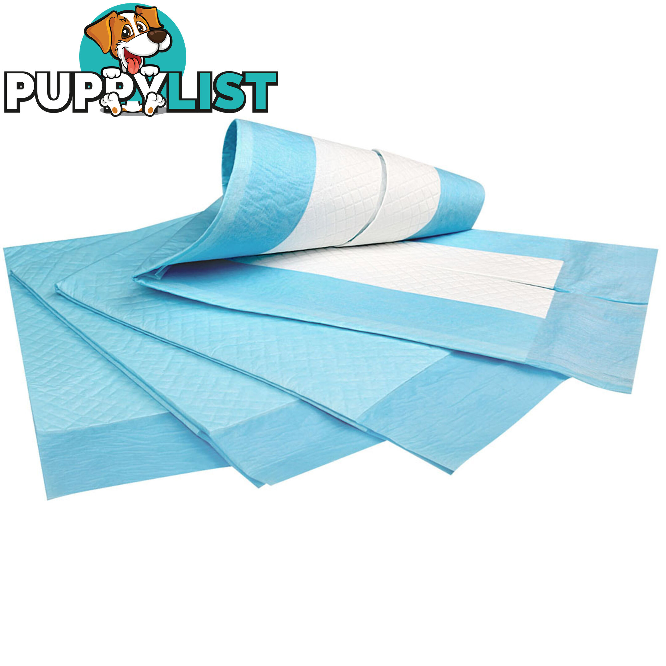 100 Puppy Pet Dog Toilet Training Pads Blue