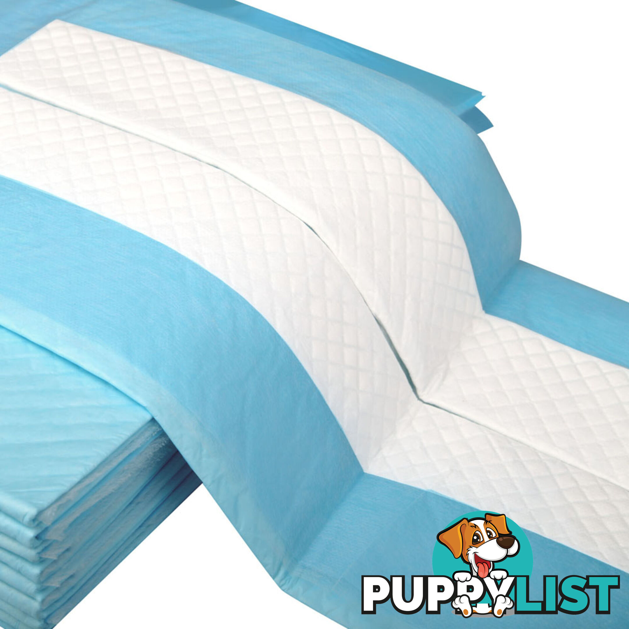 100 Puppy Pet Dog Toilet Training Pads Blue