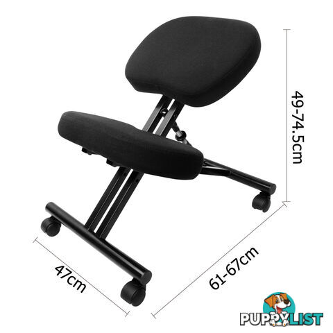 Adjustable Kneeling Chair Office Stool Black