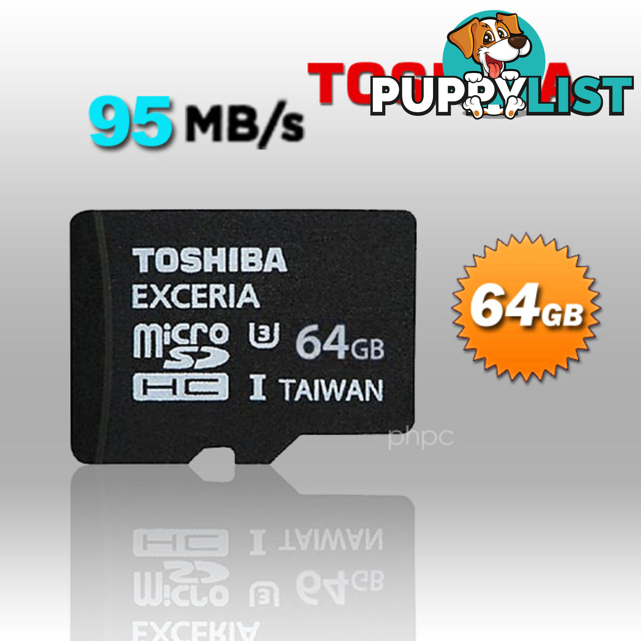 Toshiba 64GB Exceria MicroSDXC UHS-I 95MB/s (SD-C064GR7VW060A)