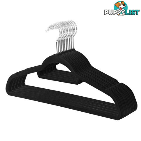 100 Pack Velvet Hangers with Tie Bar