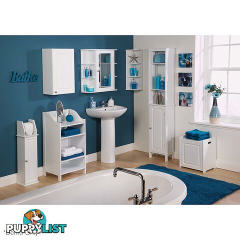 Dignity Tall Bathroom Unit in WHITE