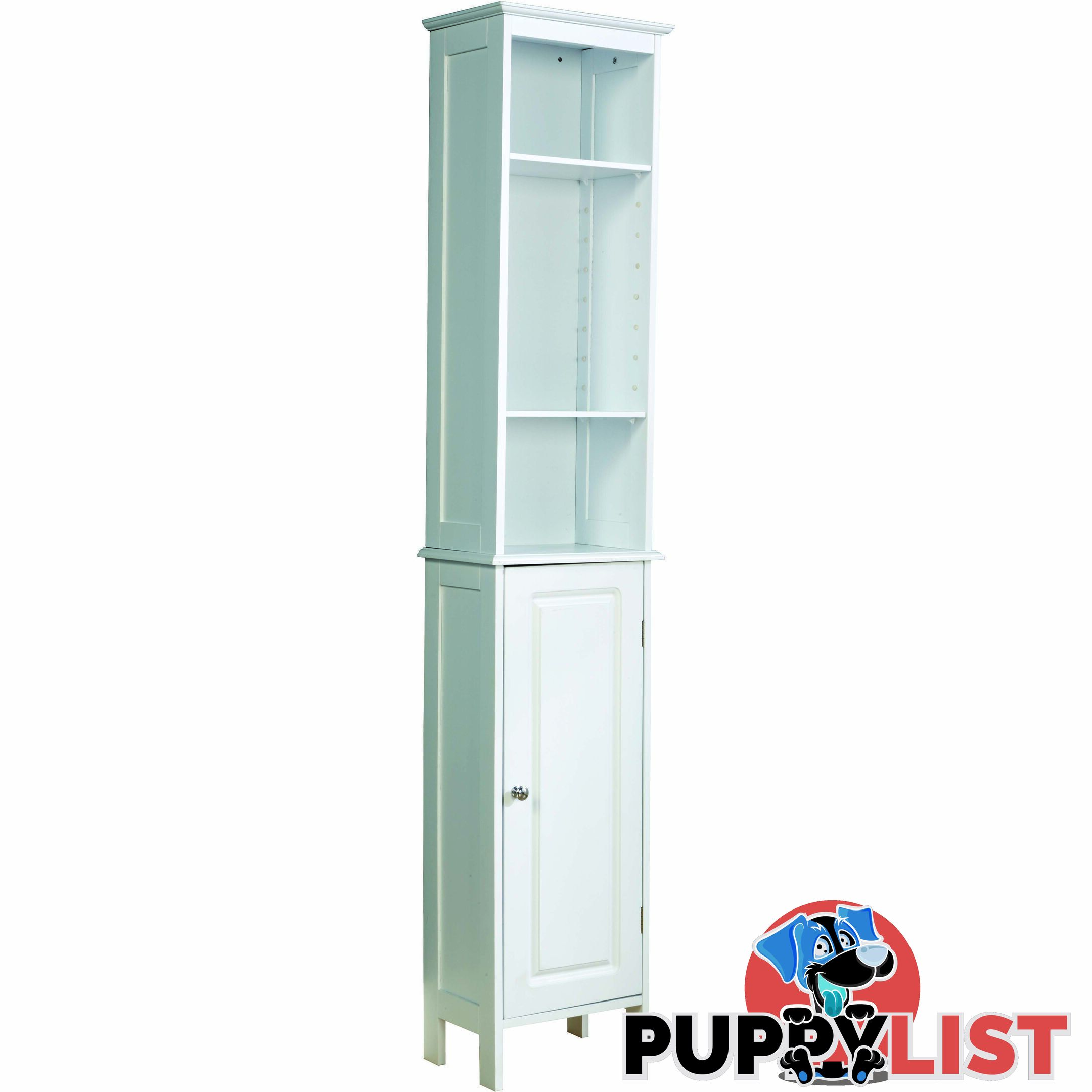 Dignity Tall Bathroom Unit in WHITE