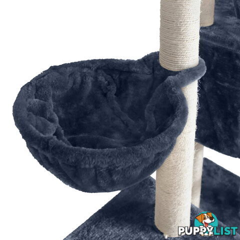 Cat Scratching Poles Post Furniture Tree 244cm Dark Grey