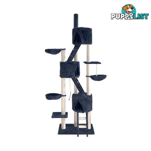 Cat Scratching Poles Post Furniture Tree 244cm Dark Grey