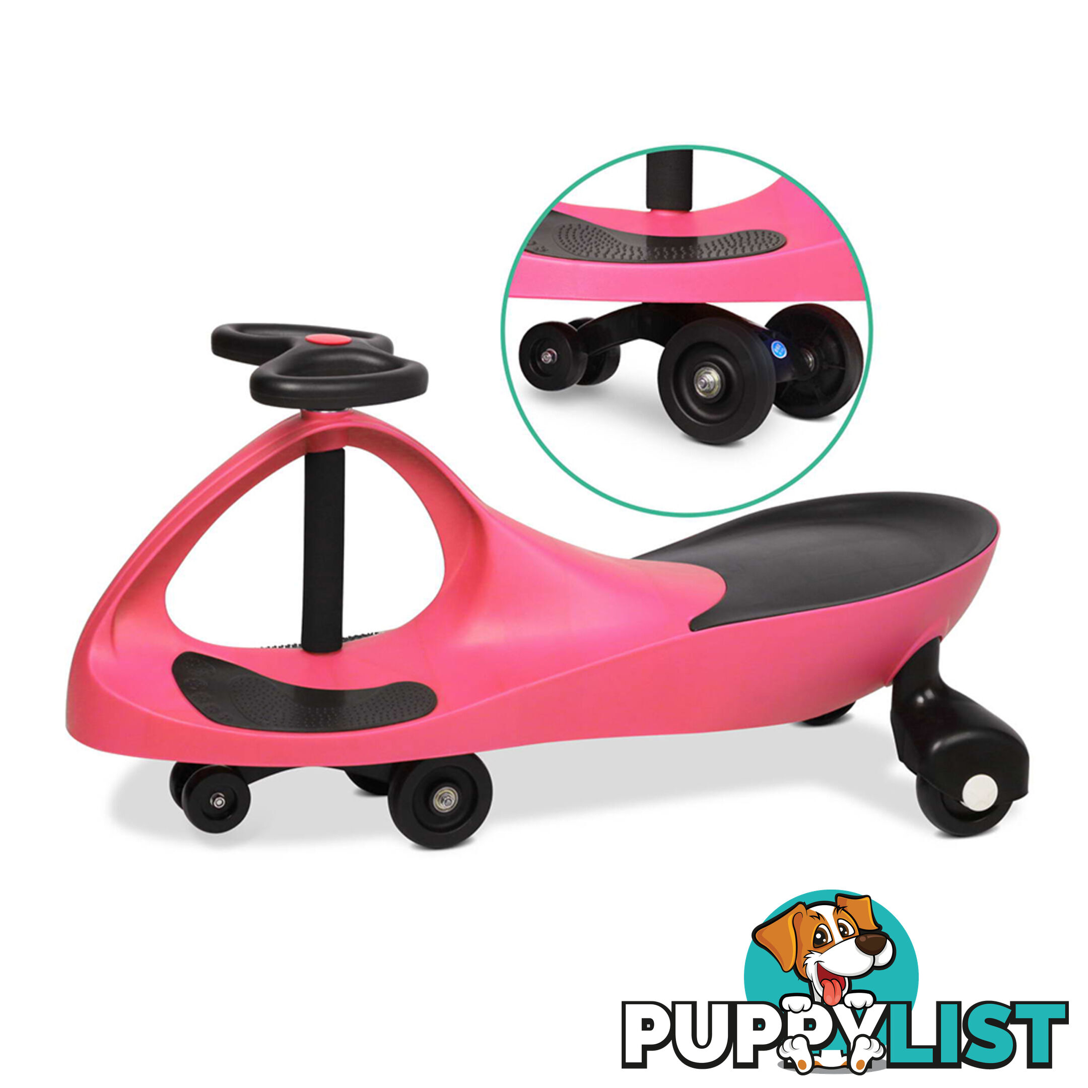 Pedal Free Swing Car - Pink