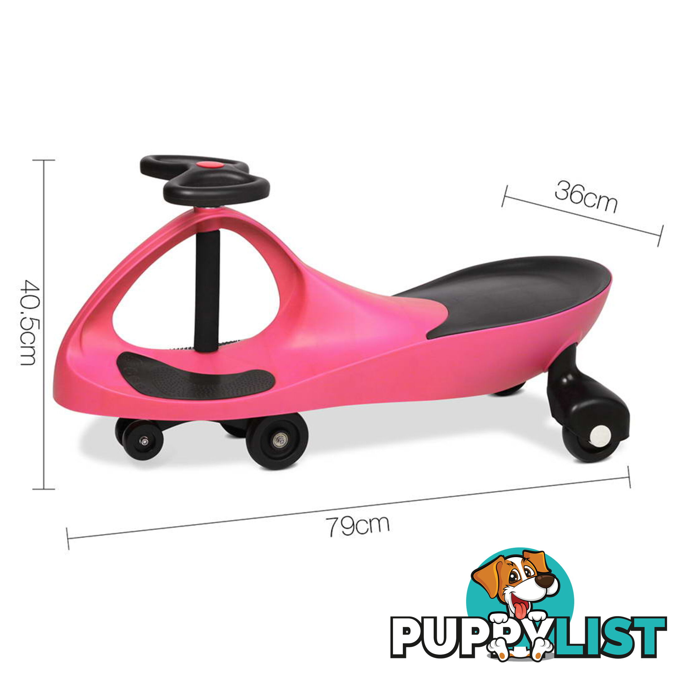 Pedal Free Swing Car - Pink